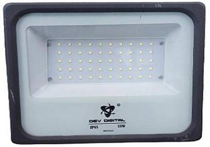 DEV DIGITAL ELECTRONICS 50W SPARK LED FLOOD LIGHT (WHITE) Flood Light Outdoor Lamp