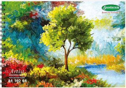 SUNDARAM Artist Drawing Book (Butter Paper) - A4 29.5 x 21 cm Sketch Pad