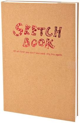 ARTRACK Craft Paper Cover Sketchbook, Drawing Pad, Acid Free, 100 Gram, 120 Sheets Sketch Pad