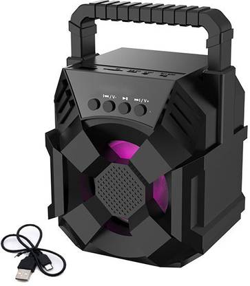 Musify NEW ARRIVAL WS-01 |Thunder Beat 3D sound| Splashproof| Water resistant|Led Colour Changing Lights| mini Home theatre| Full Range Multimedia Speaker AUX supported| wireless Speaker| Long hour battery Life 10 W Bluetooth Gaming Speaker