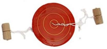 iOrganizo String Whirling Button Spinner Wooden Toy for Kids, Spinning Hand Top Wooden Desi chakari old Game