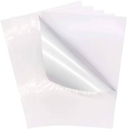 MaxPhoto 27.94 cm Non Tearable Glossy A4 Sticker Paper Self Adhesive Sticker