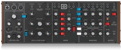 Behringer NF004 MODEL-D Legendary Analog Synthesizer with 3 VCOs, Ladder Filter, LFO and Eurorack Format Digital Synth