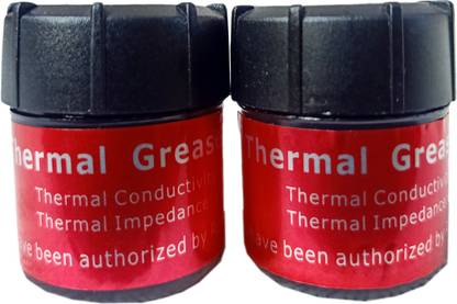 Hutixi Thermal Grease Paste, CPU Paste, Heat Sink Compound for CPU and Chipset 10 Grams (Pack of 2) Carbon Based Thermal Paste