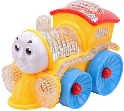 IMPEX Funny Loco Musical Toy Train With Flashing Lights, Bump And Go Action