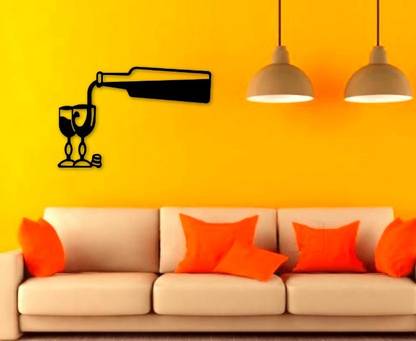 Alien Wine Art Bar Wall Decor Metal Hanging For Kitchen Dining Room - Bar Wall Decor India Alien Wine Art Bar Wall Decor Metal Hanging For Kitchen Dining Room - Bar Wall Decor India