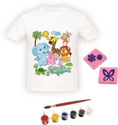 KASHTBHANJAN ENTERPRISE Paint your T-shirt Jungle theme