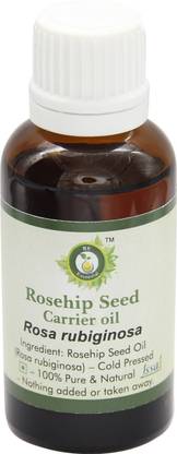 R V Essential Rosehip Seed Carrier Oil 15ml- Rosa Rubiginosa (100% Pure and Natural Cold Pressed)