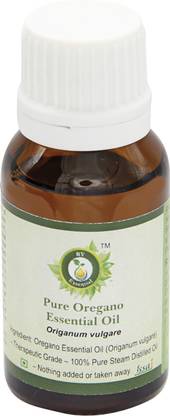R V Essential Oregano Essential Oil 15ml- Origanum Vulgare (100% Pure and Natural Steam Distilled)