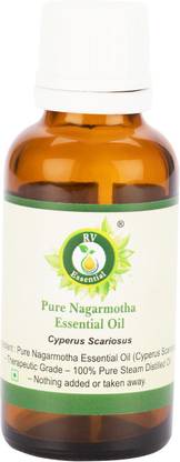 R V एसेंशियल शुद्ध नागरमोथा एसेंशियल ऑइल 15ml- साइपरस स्कारियोसस (100% शुद्ध और प्राकृतिक स्टीम डिस्टिलेड)