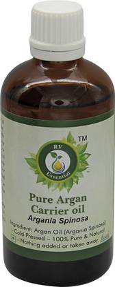 R V Essential Argan Carrier Oil 100ml- Argania Spinosa (100% Pure and Natural Cold Pressed)