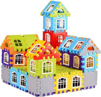 FTAFAT Best baby gift happy home/house educational learning creative kids puzzle toys  (52 Pieces) at Rs. 186