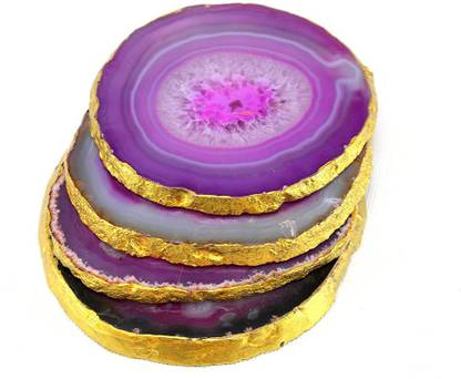 eSplanade Round Reversible Stone Coaster Set