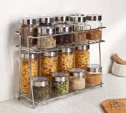 Value Adds Containers Kitchen Rack Plastic, Steel