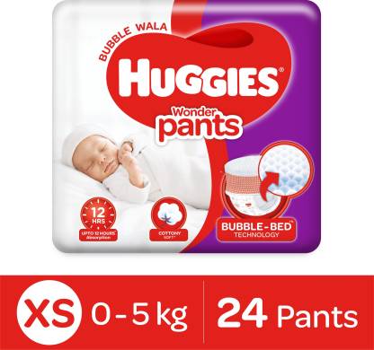 Huggies Wonder Pants with Bubble Bed Technology Diapers - XS