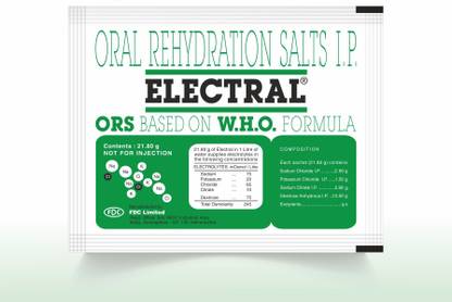 Electral Regular Powder 21.8 gm (Pack of 30) Energy Drink (30x1 Sachets, Regular Flavored) Energy Drink