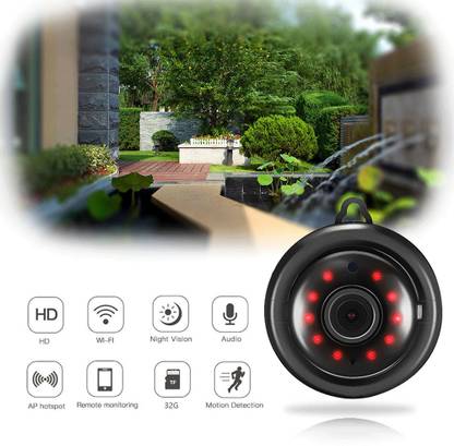 SIOVS wifi SECURITY CAMERA Spy Wireless Camera 64 Supprtable Memory Recorder Night Vision Motion Sensor Sports and Action Camera