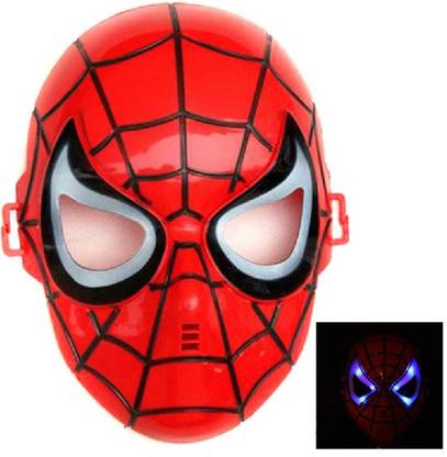 PRIYA PARTY DECORATION Spiderman Light Up Mask Party Mask