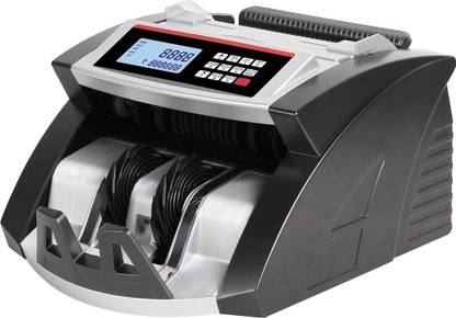 Drop2Kart Money Counter - Automatic AccuCount with LCD Display, Counts All INR, UV/MG/MT/IR Sensors, FakeNote Alarm, After-Sales Service Support Note Counting Machine