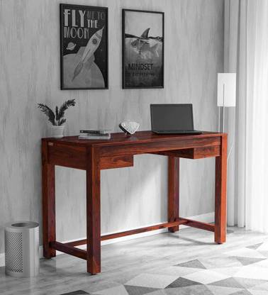 CHITRA FURNITURE Solid Wood Sheesham Wood Study/Computer Table For Study Room, Office Solid Wood Study Table