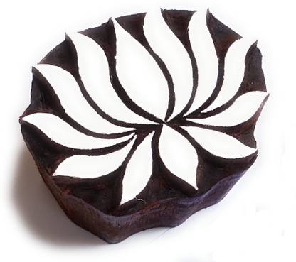 A BLOCKS ART Beautiful Lotus Flower Block Size - 7 cm x 6 cm Printing Blocks