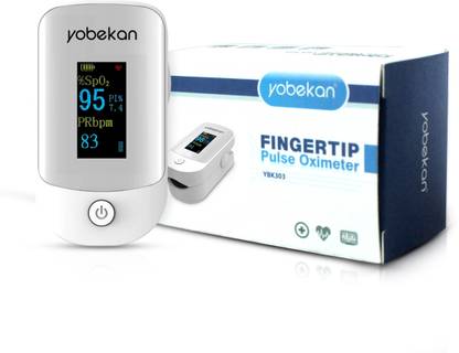 YOBEKAN Fingertip Pulse Oximeter Oxygen | Oxygen Monitor | Digital Oxygen Meter (Oxy meter) Heart Rate Monitor | Plethysmograph and Perfusion Index | SpO2H Blood Oxygen Reader Premium Pulse Oximeter With (FDA & CE Approved) Pulse Oximeter
