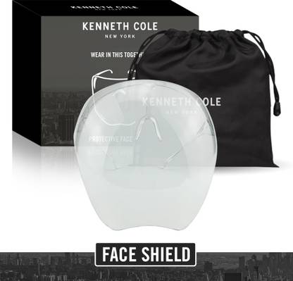 Kenneth Cole KC1FCSHLDCLR Goggle-Style Face Shield with 180° Safety Coverage: Anti-Fog Glasses and Clear Face Visor Integrated in One Design - Unisex Fashion Protective Wear for Men & Women Safety Visor