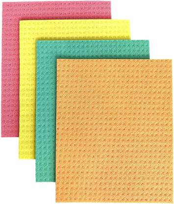 Daily Fest Kitchen Eco Friendly Kitchen Sponge Quick Dry Absorbent Cellulose Sponge for Cleaning counters Sponge Wipe