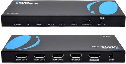 OREI UltraHD 4K @ 60 Hz 1 X 4 HDMI Splitter 1 in 4 Out 4 Port 4: 8-Bit - HDMI 2.0, HDCP 2 18 Gbps Media Streaming Device