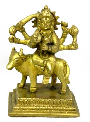 B H A R A T H A A T Brass Goddess Umiya Mata Devi Maa Idol Statue Murti Showpiece (2.5 x 2 x 3.5 inches) Decorative Showpiece  -  8.89 cm
