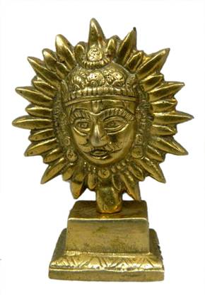 B H A R A T H A A T Brass Sun Showpiece (2.5 x 1.5 x 3.5 inches) Decorative Showpiece  -  8.89 cm