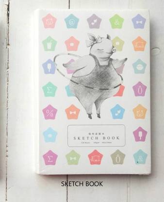 ARTRACK Exposed Bound Sketchbook , 100 GSM, 120 Sheets - Unique Design - Ideal for Sketch, Drawing, Notes, Office Work Sketch Pad