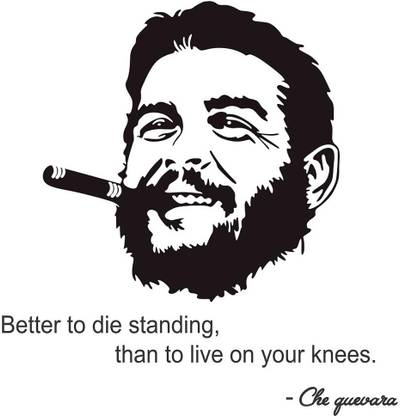 fuzzy 70 cm Che guevara quotes Self Adhesive Sticker