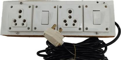 Neoware 2 Socket Power Pluck 22 amp Extension Board 5 mtr 2.5 mm wire cord For Motor, AC, 2  Socket Extension Boards