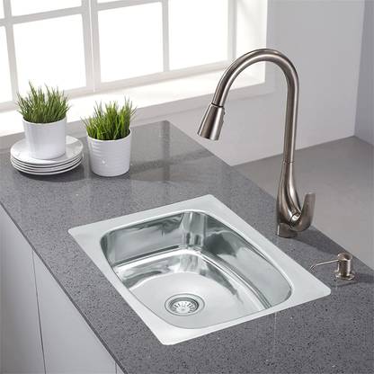 Zesta Stainless Steel Vessel Sink 24 X 18 X 10 Inch Gloss Finish Vessel Sink