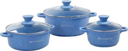 WONDERCHEF Granite Die-Cast Pack of 3 Cook and Serve Casserole Set