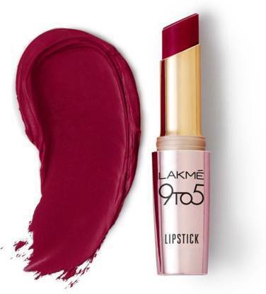 Lakmé 9TO5 Primer + Matte Lip Color (Deep Wine, 3.6 g)