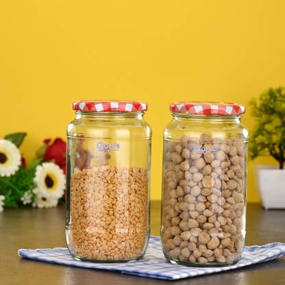 GORVA Glass Grocery Container  - 1000 ml