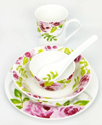 DANDY LINES Pack of 10 Bone China Breakfast Set Dinner Set