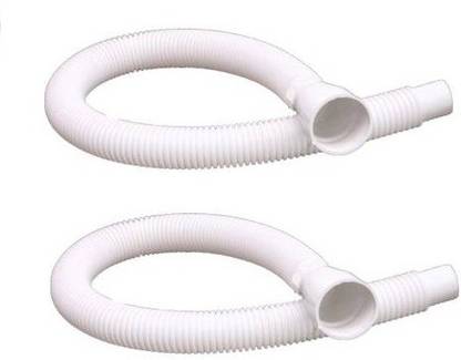 NEW WARE (Pack of 2) Long PVC Socket Waste Drain Pipe for Wash Basin/Kitchen waste pipe Water Outlet Hose Pipe