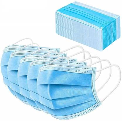 Pro-Ensure24 smf08 3 Ply Disposable Face Mask With Melt Blown Fabric and Strechable Ear loop (smf08) Surgical Mask