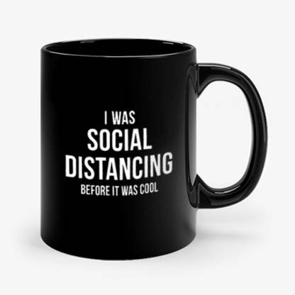 Sky Dot Social Distancing Funny Anti Social Introvert Ceramic Coffee Mug