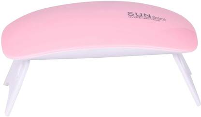 Mahantam 6W LED UV Nail Polish Dryer, Mini Foldable Nail Lamp, Nail Polish Dryer Curing Lamp Light Portable, Gel Based Nail Polish For All Kind Of Nail Paints pack of 1 Nail Polish Dryer