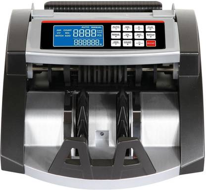 Drop2Kart Bill Counter with UV/MG/MT/IR Image Sensors, HeavyDuty Motor, All INR Currency Support, Big TFT LCD Display with FakeNote Alarm Note Counting Machine