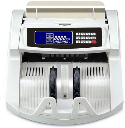 Drop2Kart Bank Grade Bill Counter - UV/MG Counterfeit Detection, RGB LCD Display, ADD/BATCH Modes, FakeNote Alarm, Counts All INR Note Counting Machine