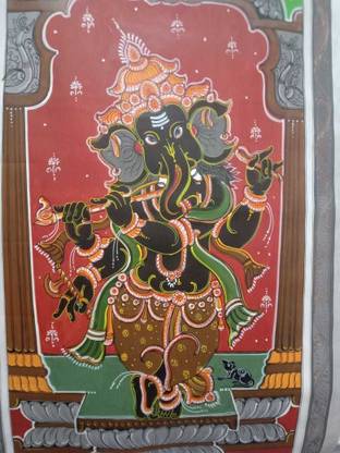 odisha patachitra odisha patachitra Natural Colors 30 inch x 18 inch Painting