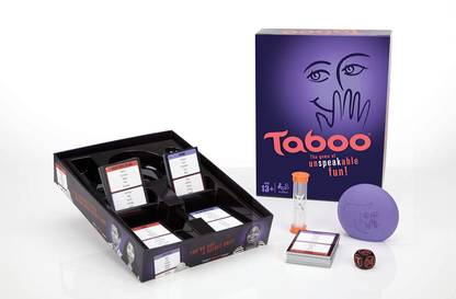 GD Store RAXIV Taboo Board Game, Guessing Game For Families And Kids for Ages 13 And Up, 4 Or More Players,Multicolor Board Game Accessories