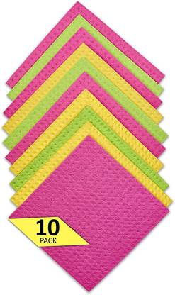 PVA Non Scratch Pad, Cleaning Wipes Kitchen Rags Sponge Wipe (10 pcs) Sponge Mop