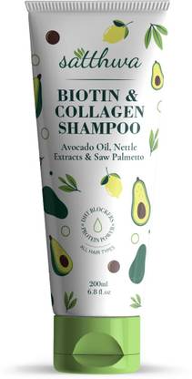 Satthwa Biotin & Collagen Shampoo With DHT Blockers - Volumising Biotin Shampoo