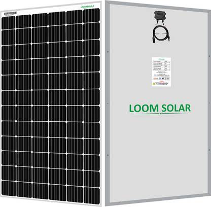 LOOM SOLAR Solar Panel 390 watt - 24 volt Mono PERC Solar Panel